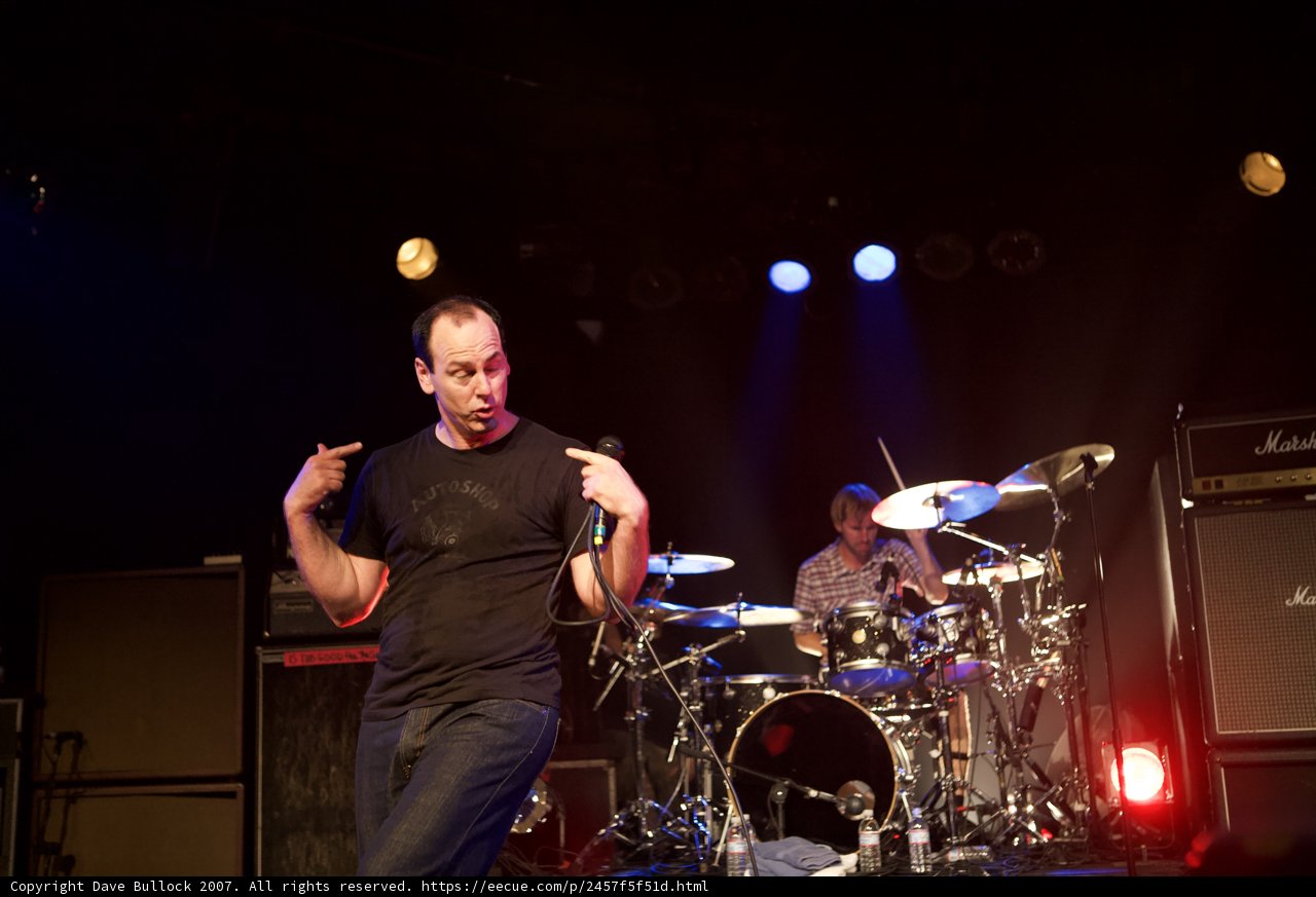 Dave Cowens Rocking the Crowd at 2007 Bad Religion Glasshouse Concert