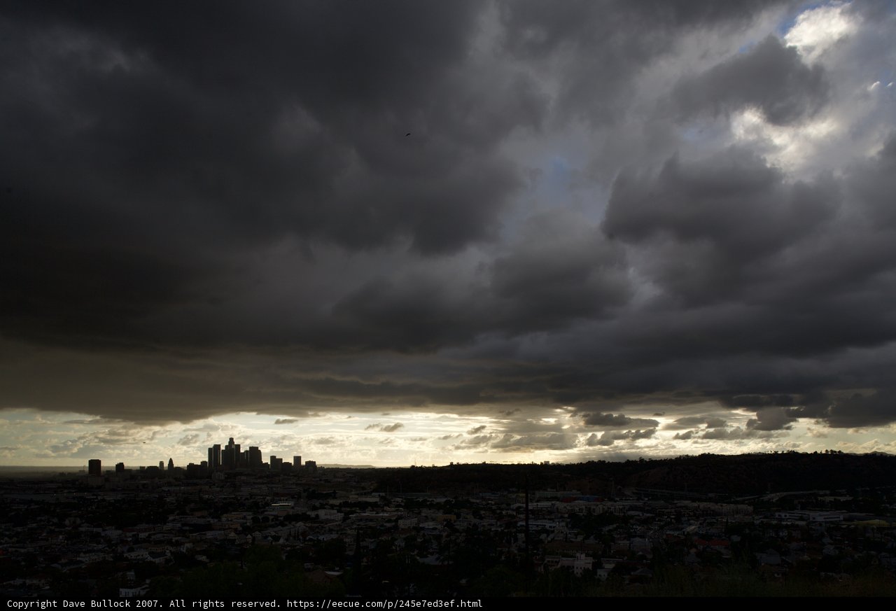 Stormy Skies over Los Angeles