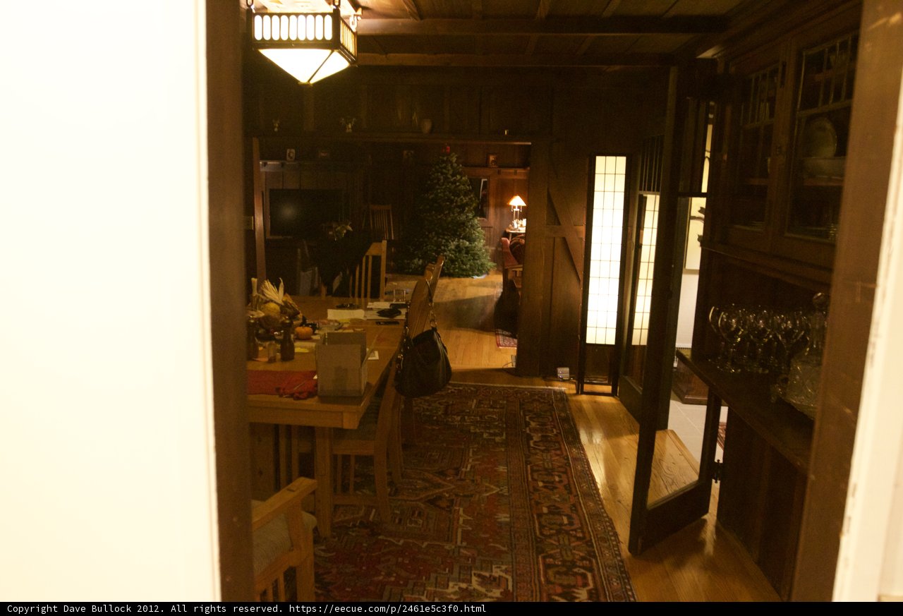 A Cozy Dining Room with Wood Accents