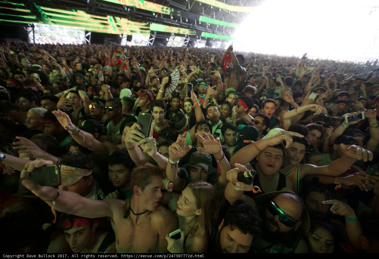 Urban Concert With an Excited Crowd