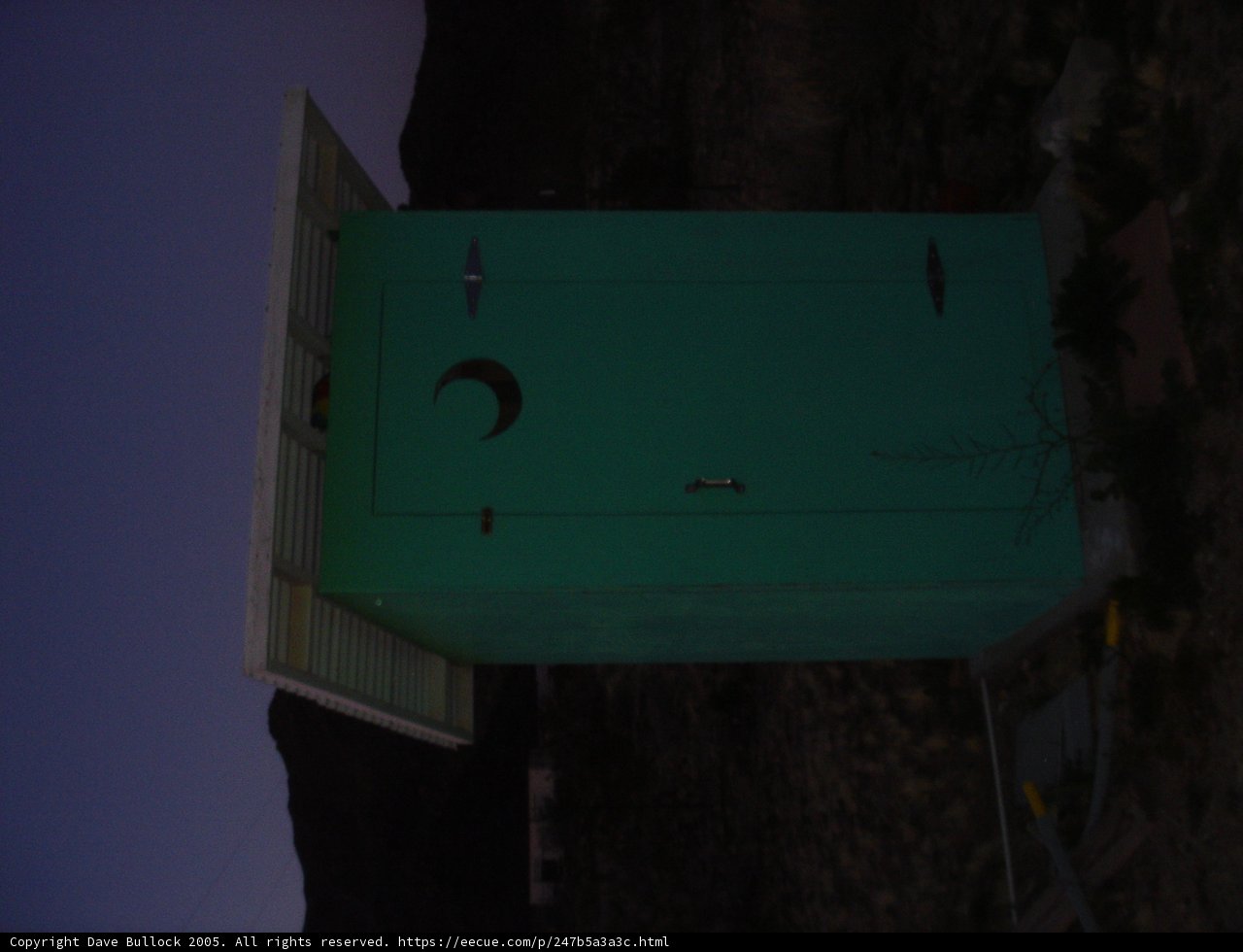 Crescent Moon Outhouse