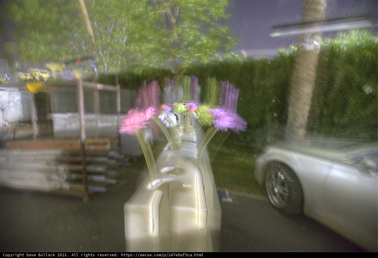 Blurry Flower Vase at Coachella