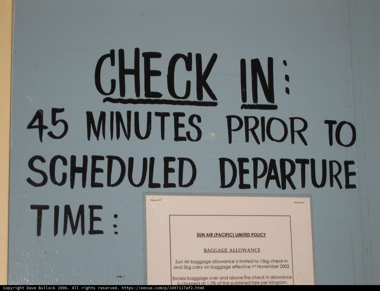 Reminder to Check-In on Time