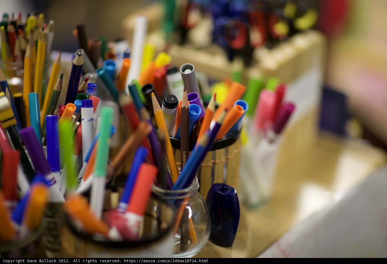 Rainbow of Writing Utensils