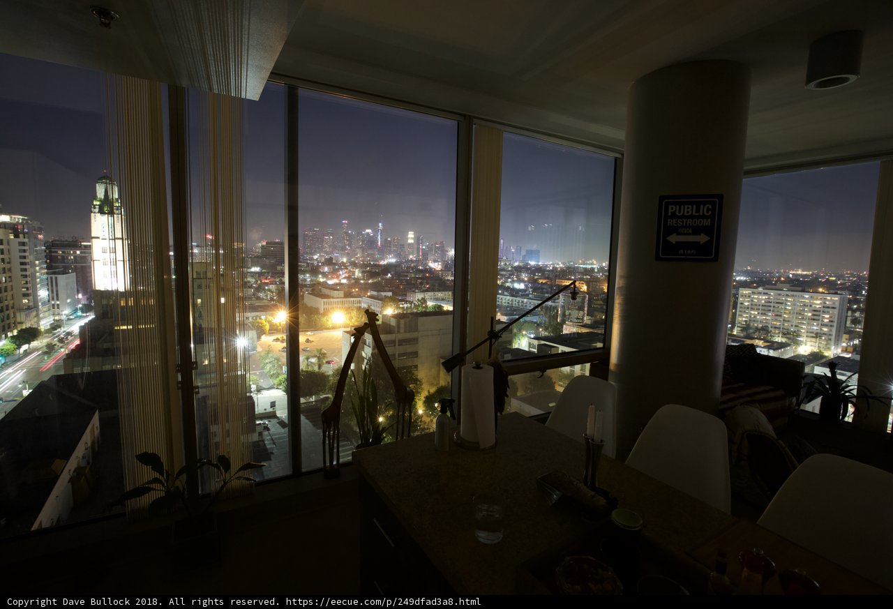 Urban Metropolis View from Penthouse Window
