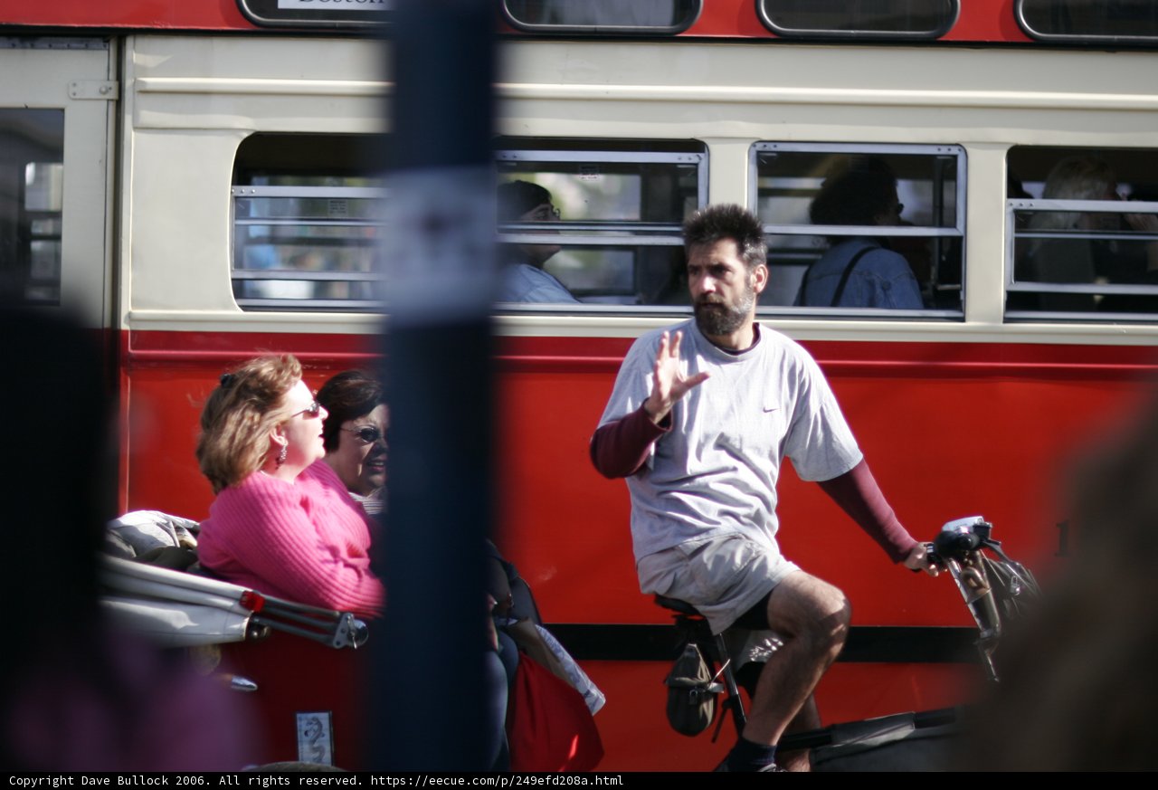 Biking through San Francisco