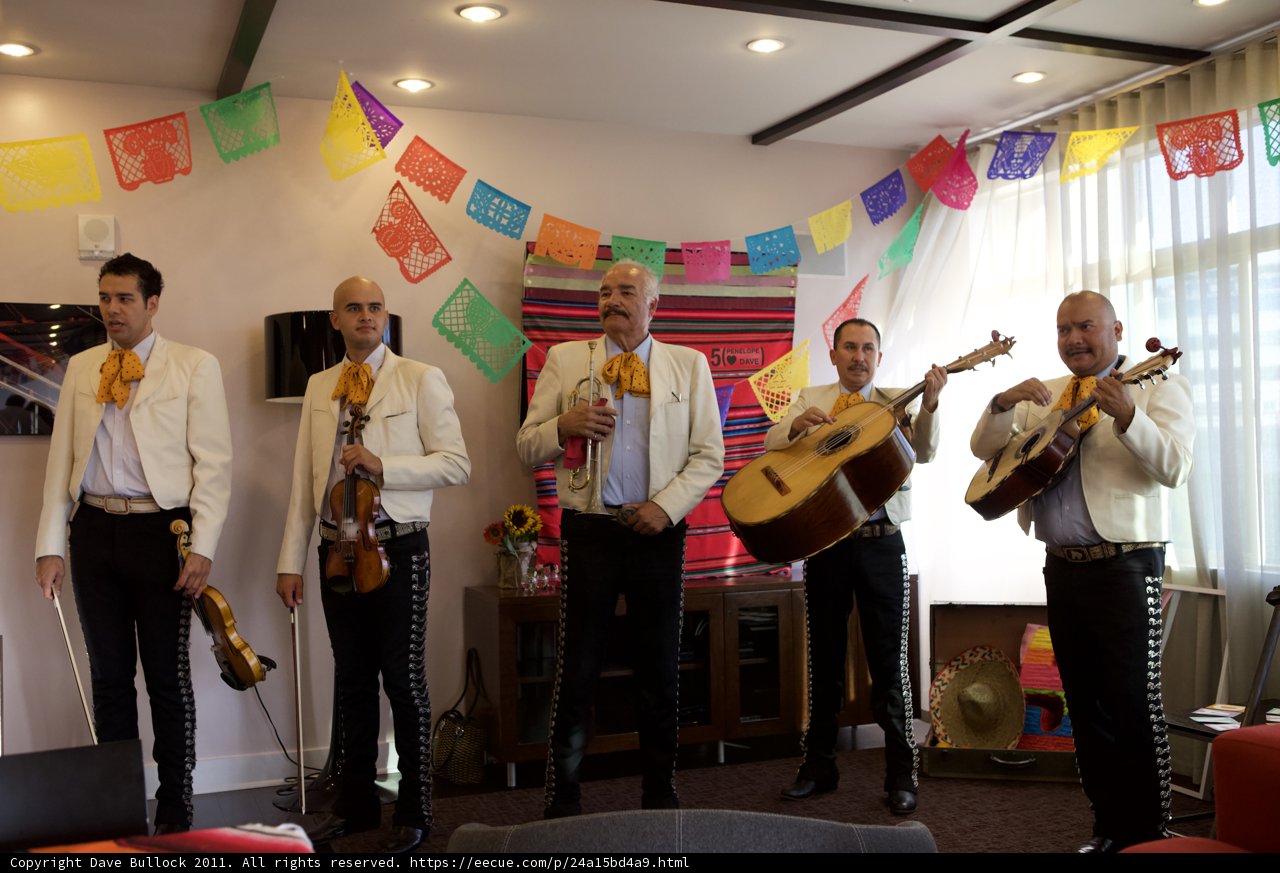 Mexican Band playing at 5 year Anniversary Fiesta