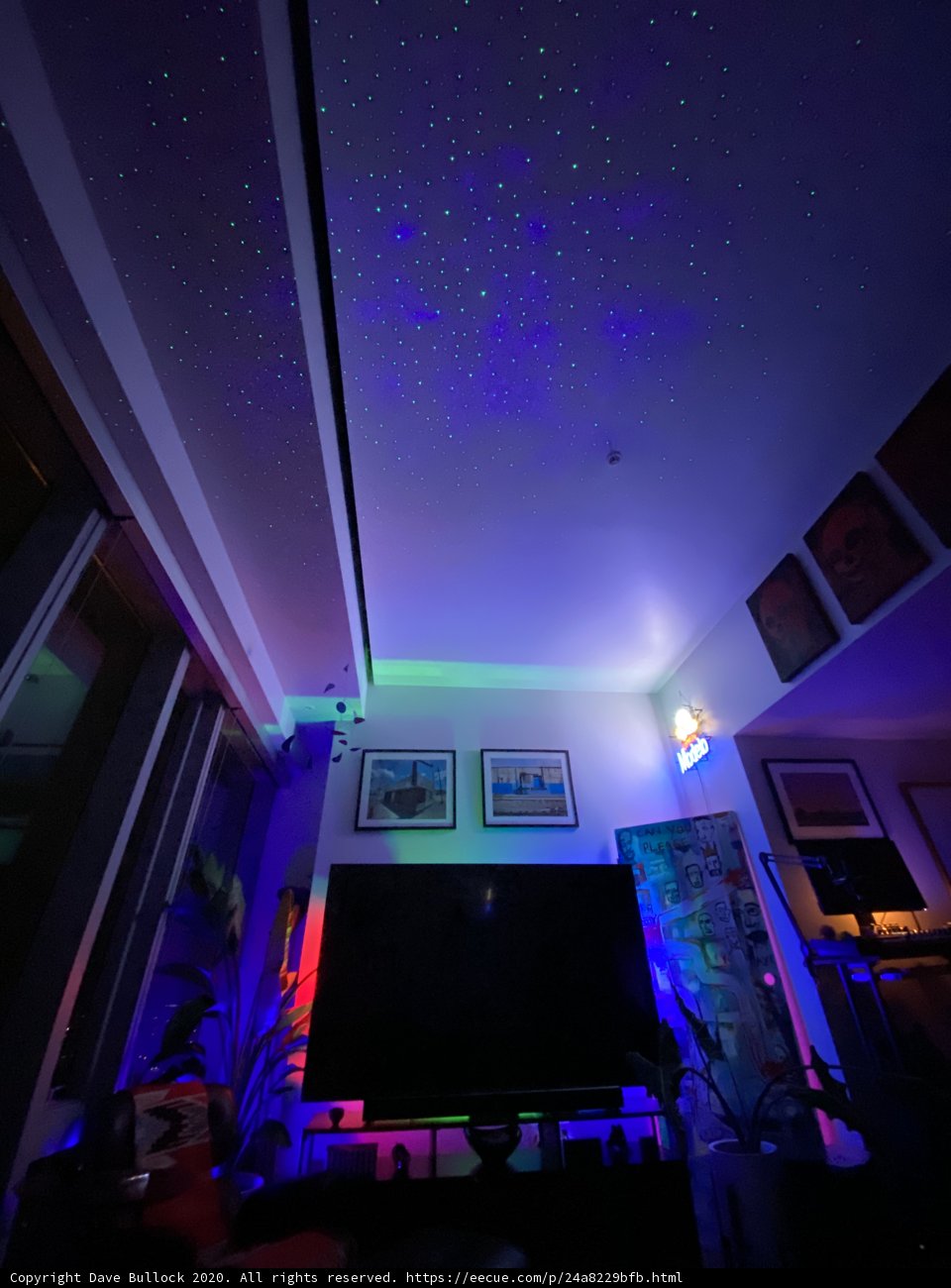 Illuminated Living Room