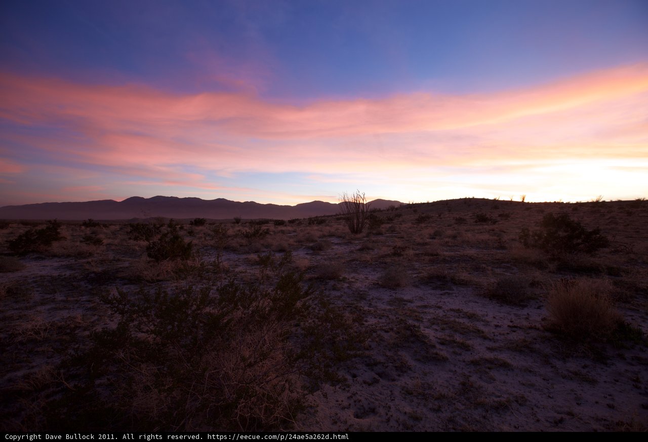 Serene Desert Sunset