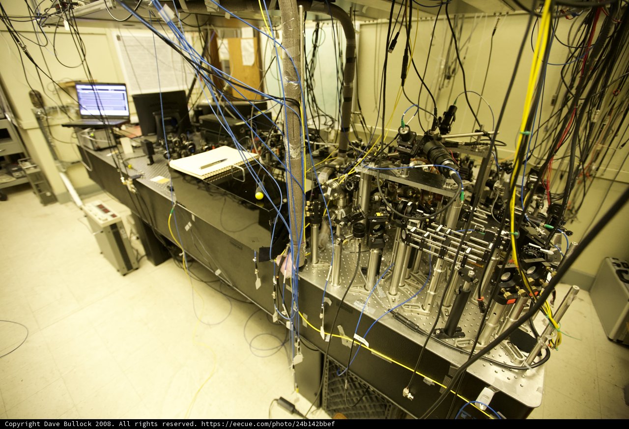 High-Tech Lab with Complex Wiring