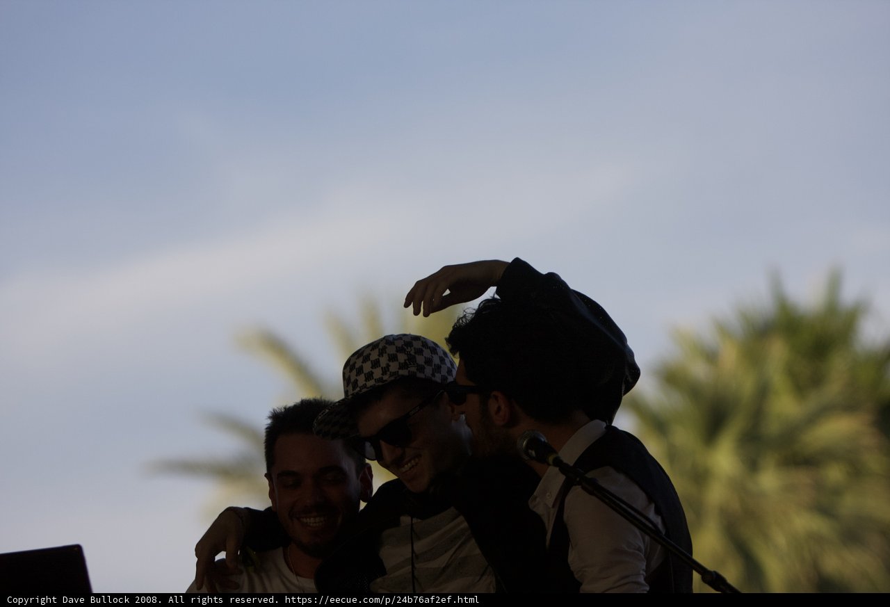 Two Men with Microphone at Coachella 2008