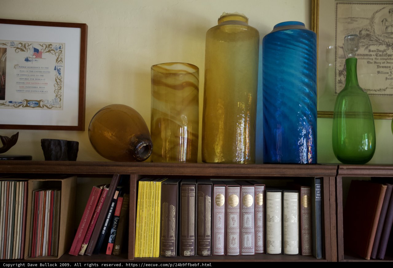 A Sturdy Wooden Bookcase with Fine Decorations