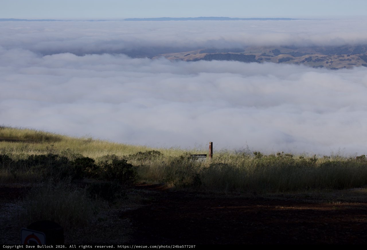 Sea of Clouds Swallowing the Valley Below