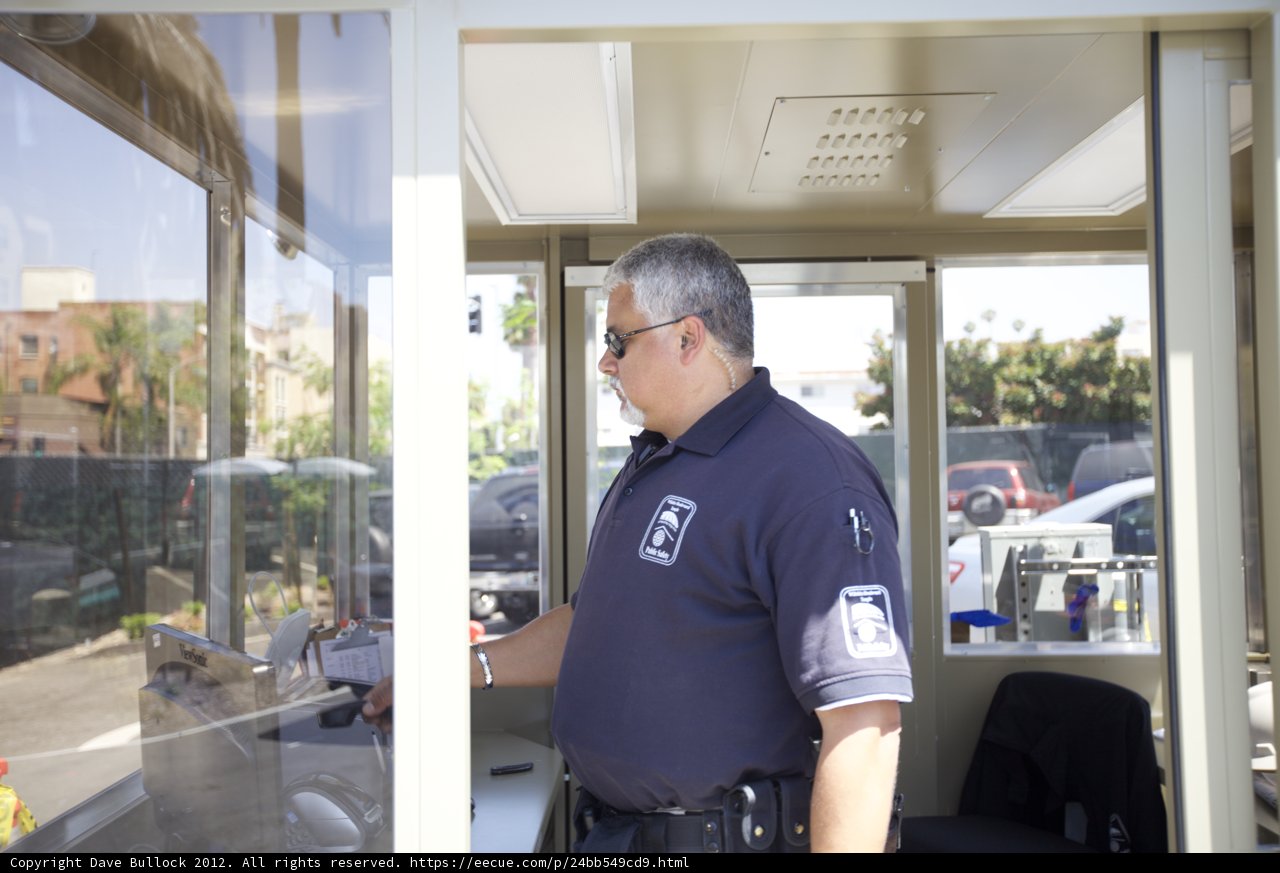 Police Officer at the Door
