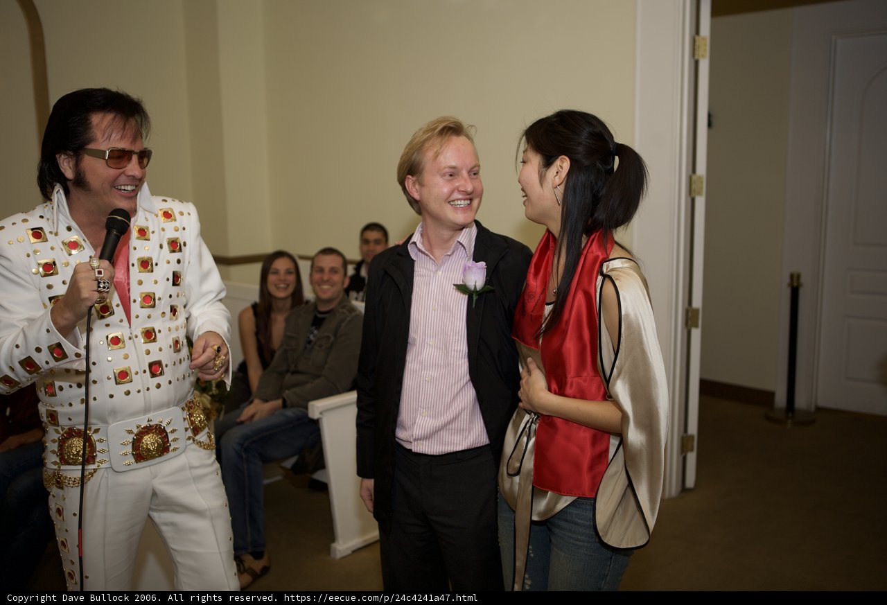 Elvis Presley Impersonator Entertains Wedding Guests