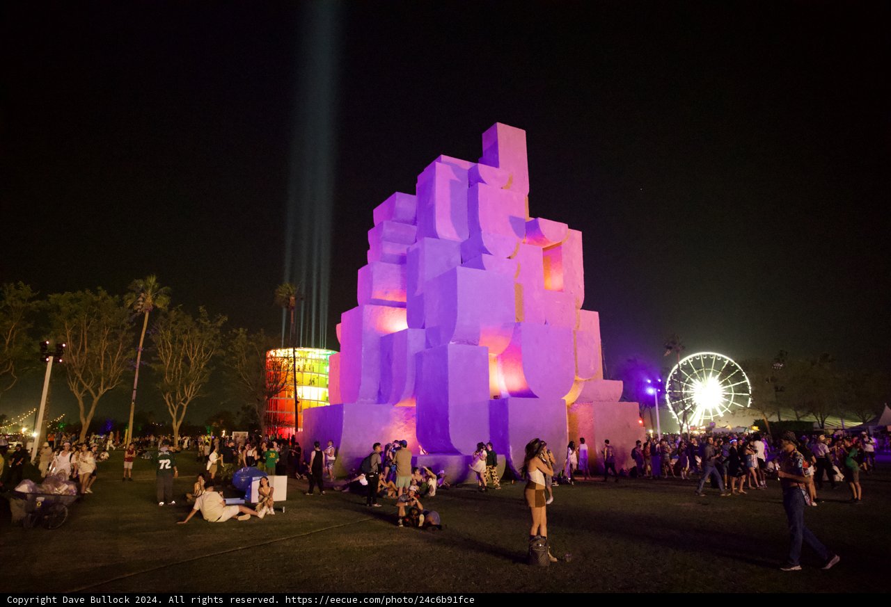 Nighttime Revelry at Coachella 2024