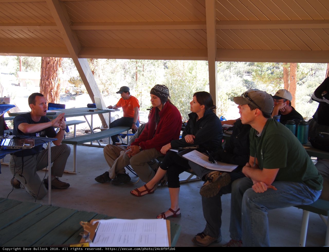 Outdoor Classroom Seminar Under Rustic Pavilion
