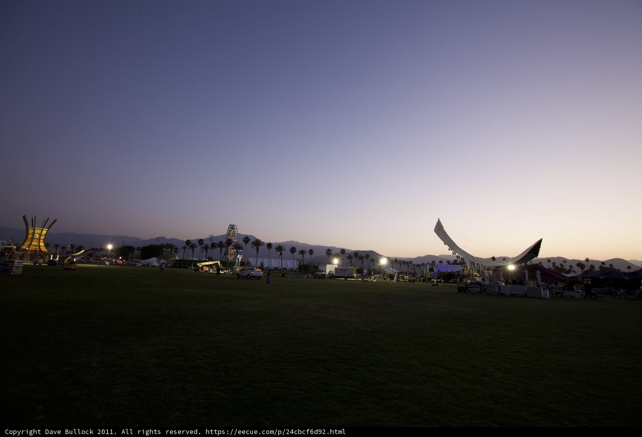 Coachella Tent at Dusk