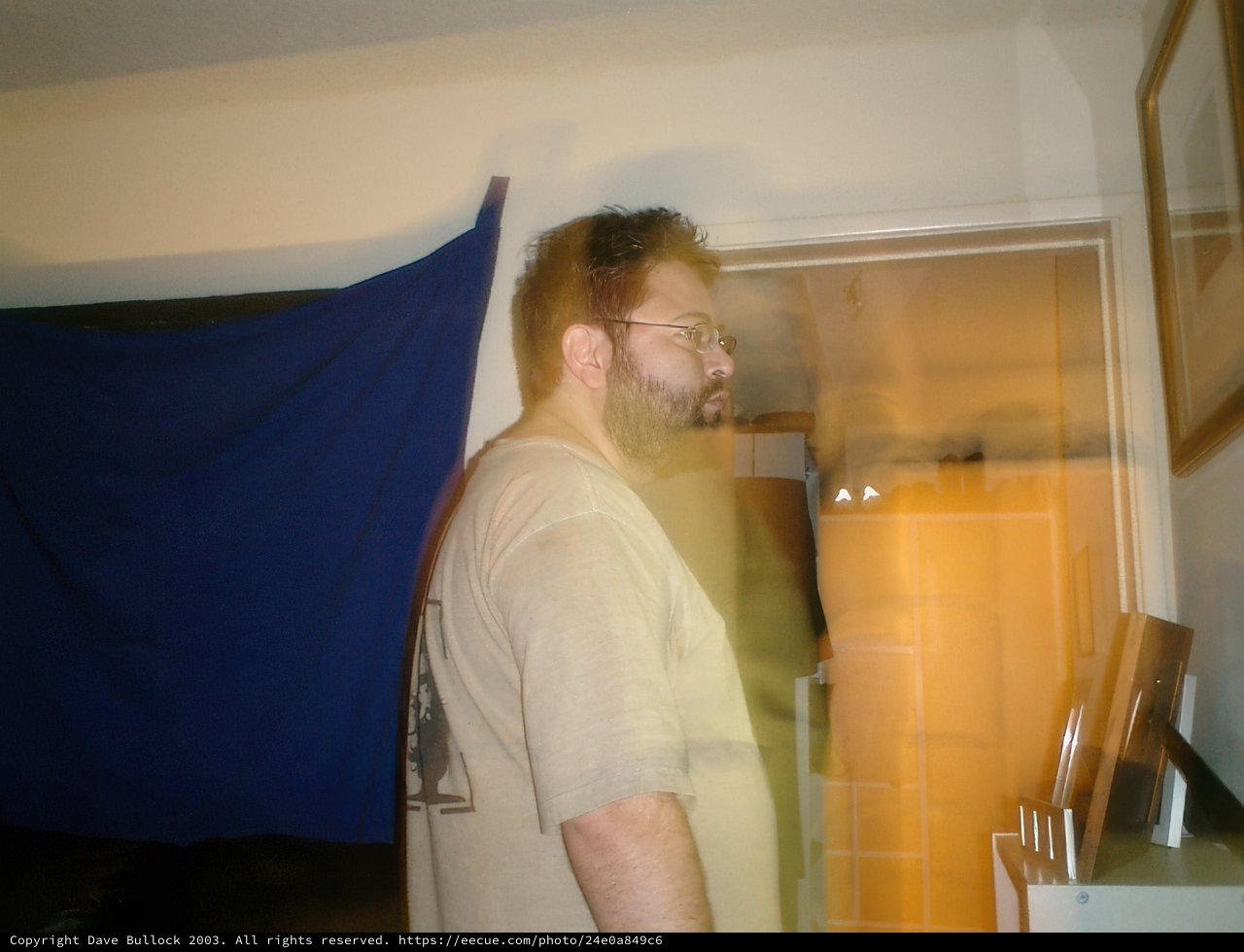 The Man with the Blue Curtain