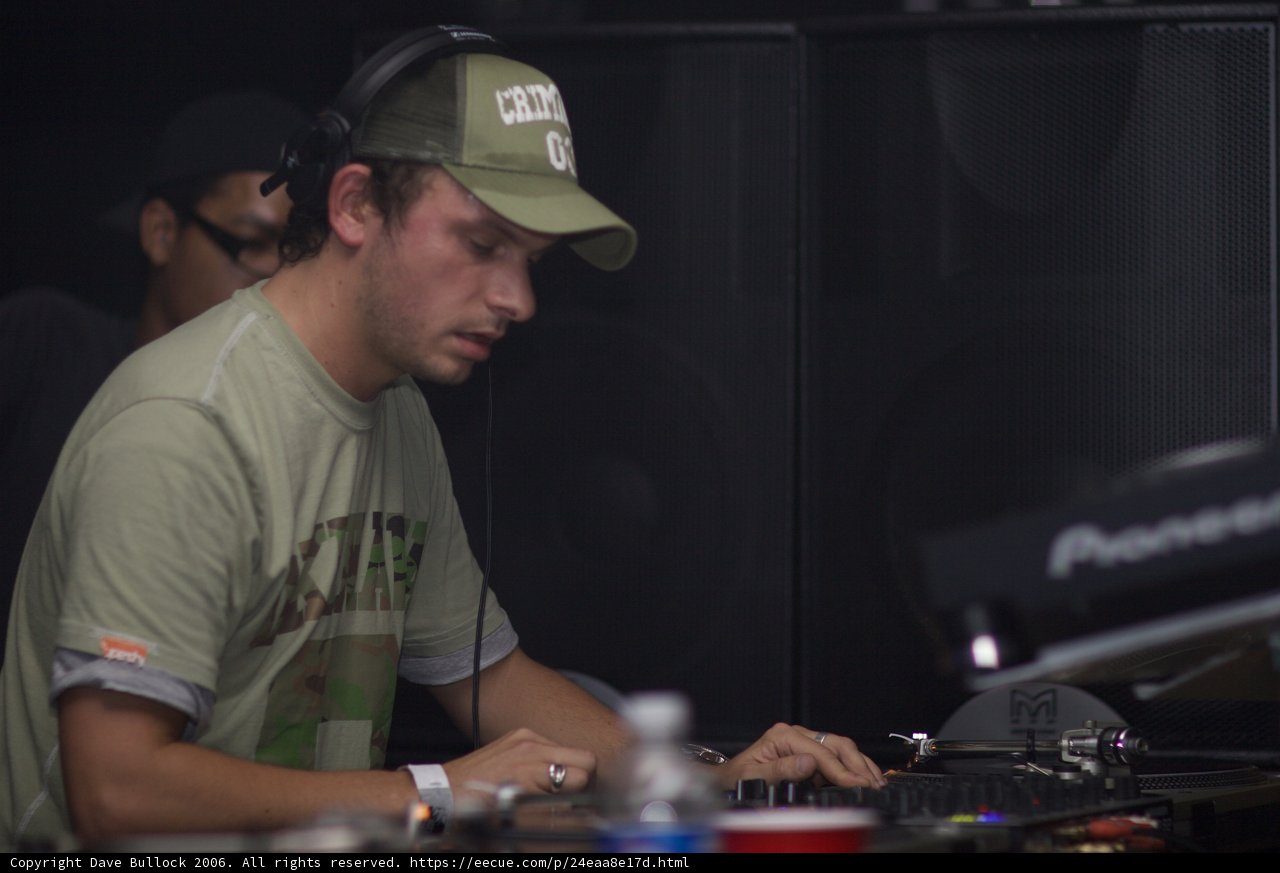 Andy C in his signature baseball cap