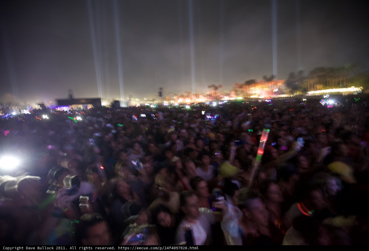 Lights and the Beat of the Crowd at Coachella 2011