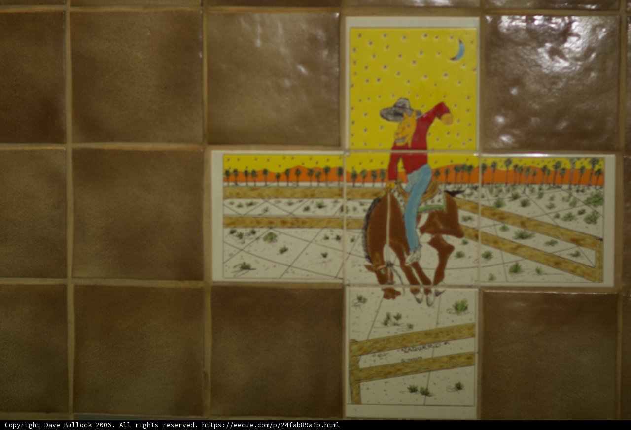 Cowboy Tile Mosaic