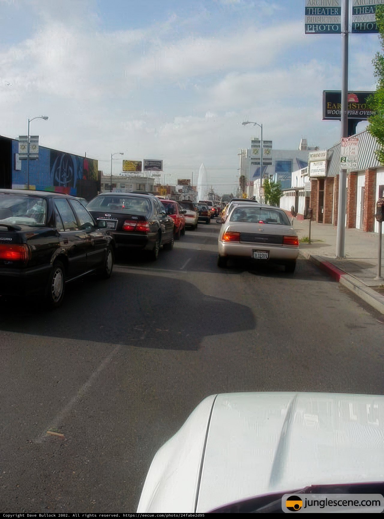 A Congested Urban Street