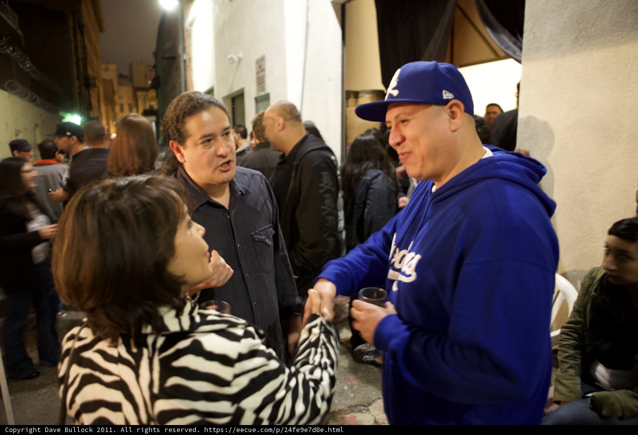 Handshake at the Plata Wine Party