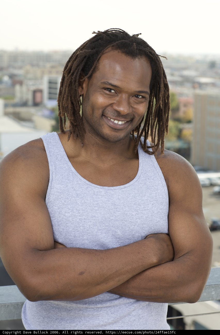 Happy Portrait of James M with Dreadlocks