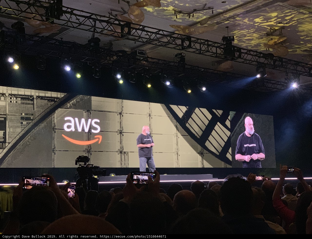 Werner Vogels on Stage with AWS