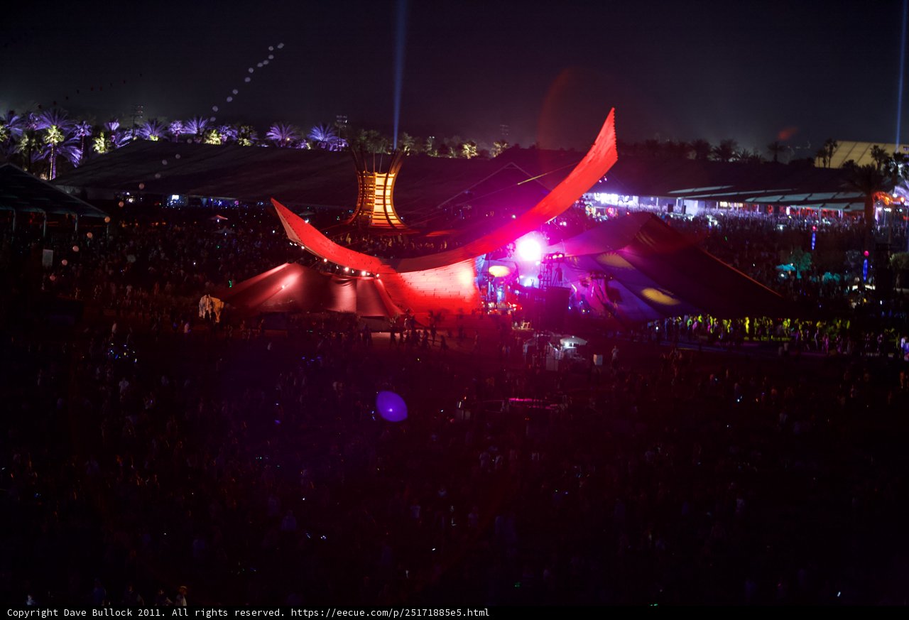 Nighttime Concert under the Big Red Tent