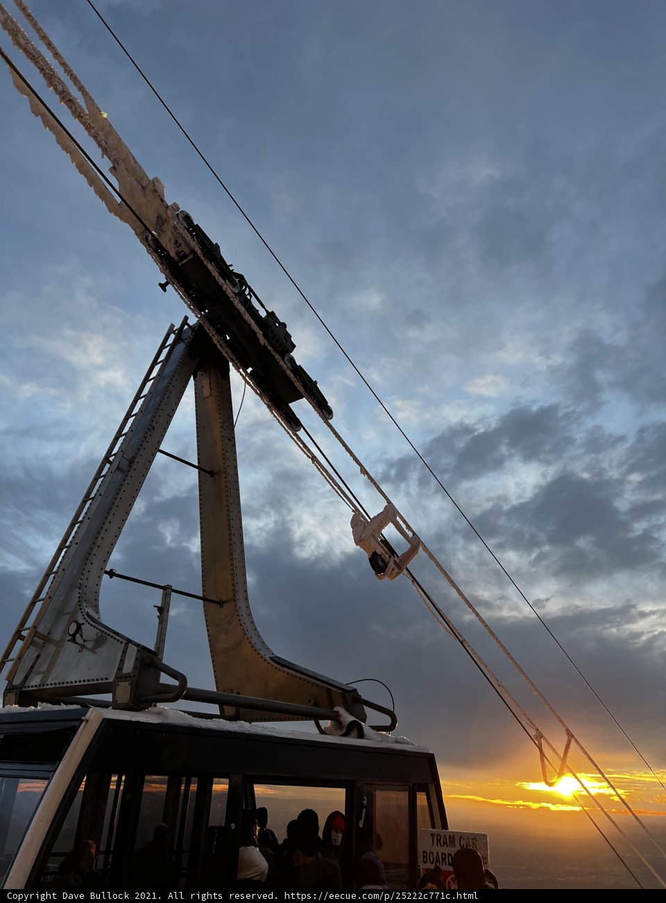 Riding into the Sunset on a Cable Car