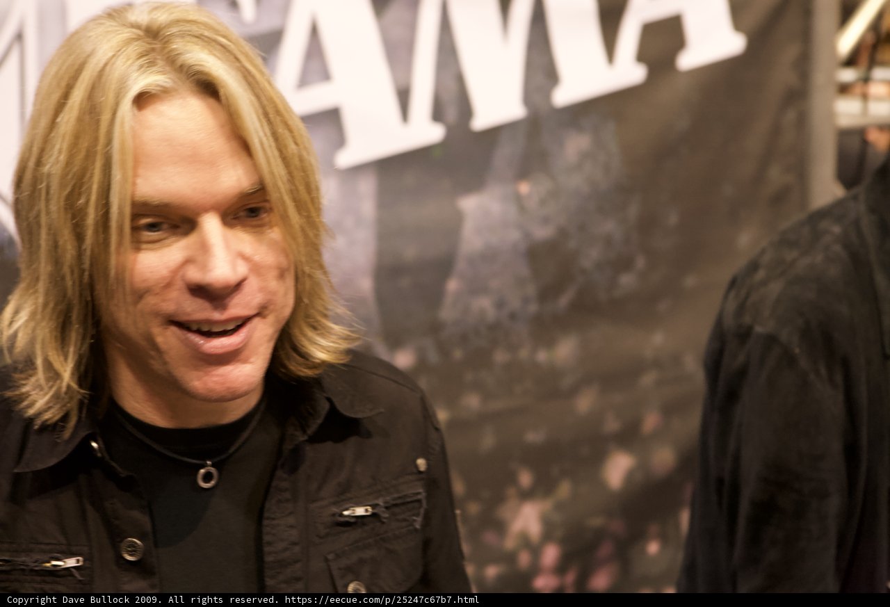 Andy Timmons Rocks a Blonde Mane and Cool Jacket