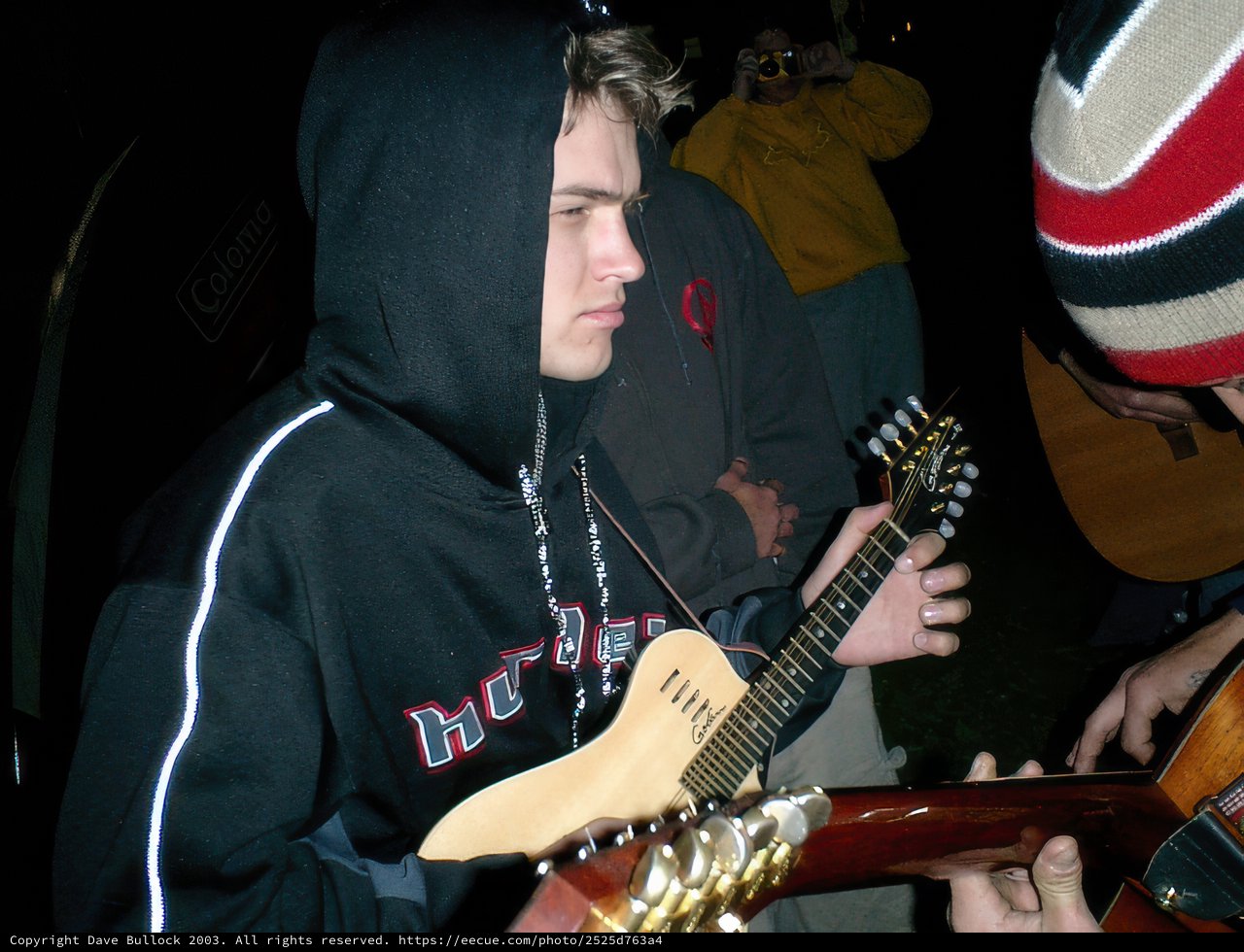 Hoodie-Wearing Musician at Coachella