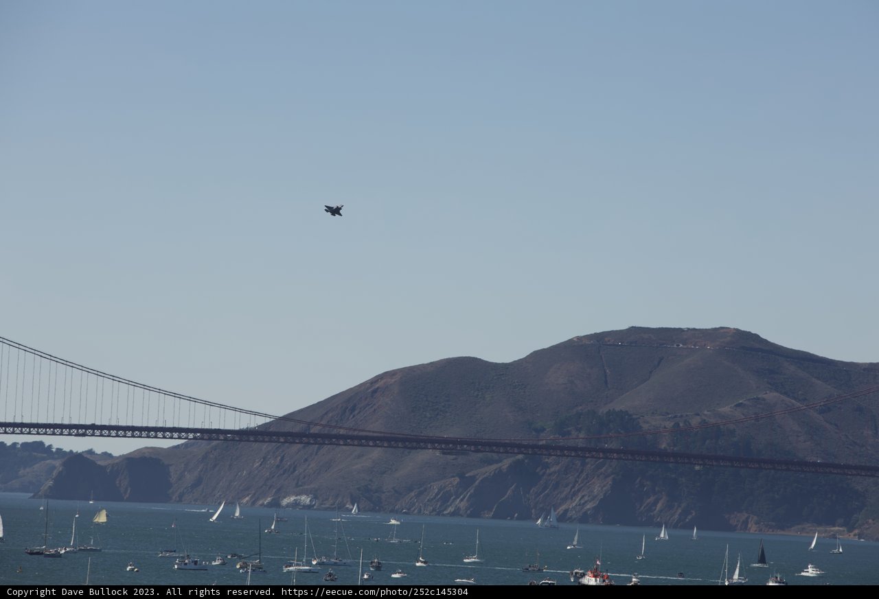 Majestic Aerial Display Over Bridge at Fleet Week Air Show