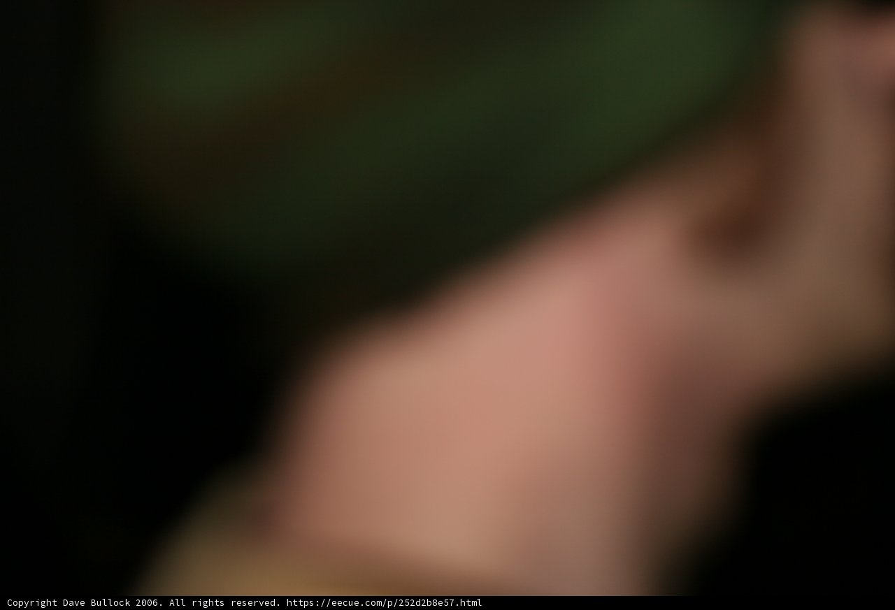 Blurred Man in Hat