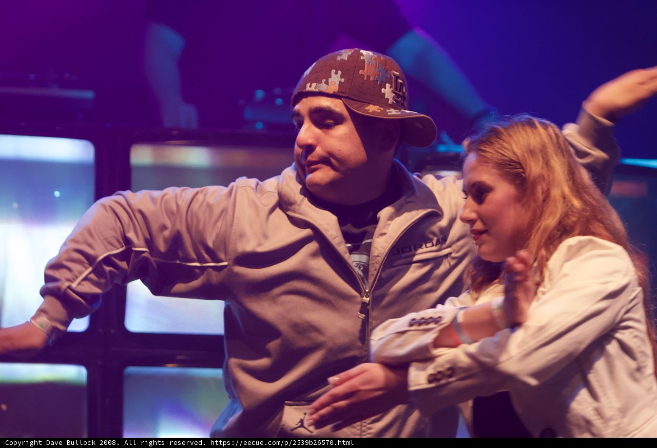 Urban Nightlife Dancing Duo