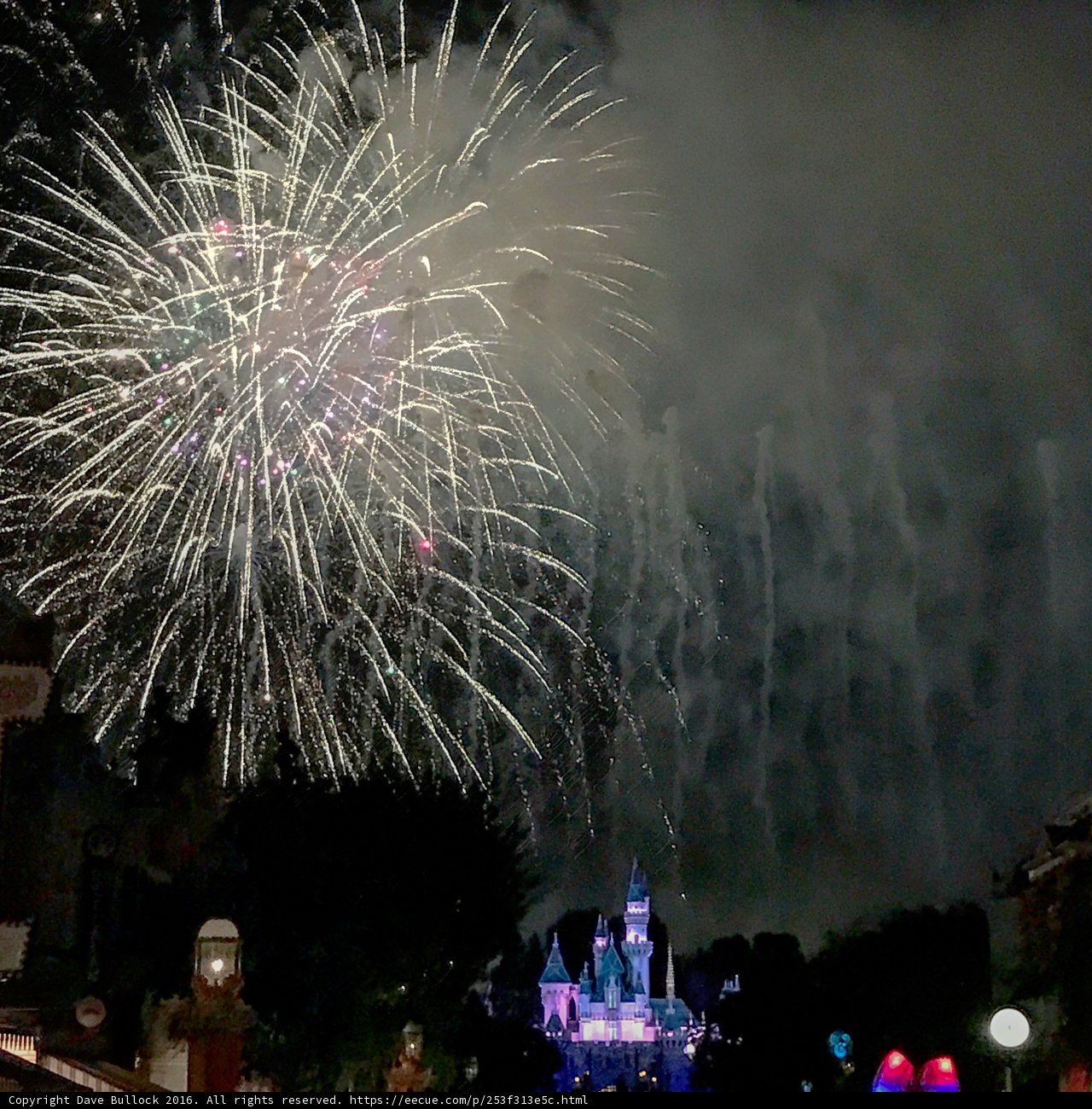 Spectacular Disneyland Fireworks Display