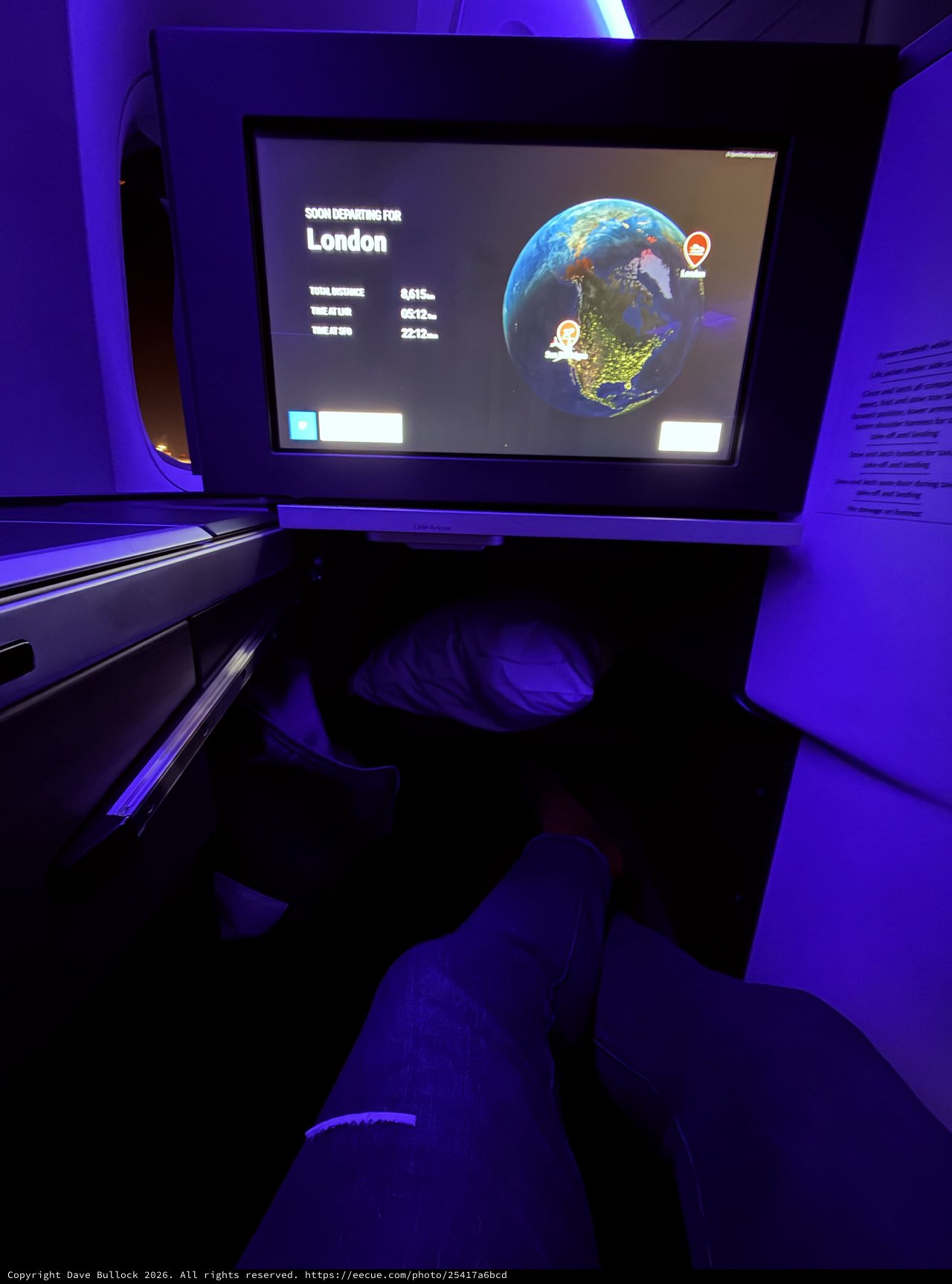 Night Flight Display: Soon Departing for London