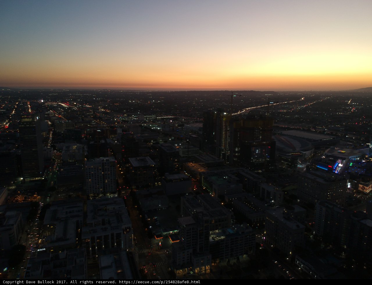 Los Angeles Sunset Skyline
