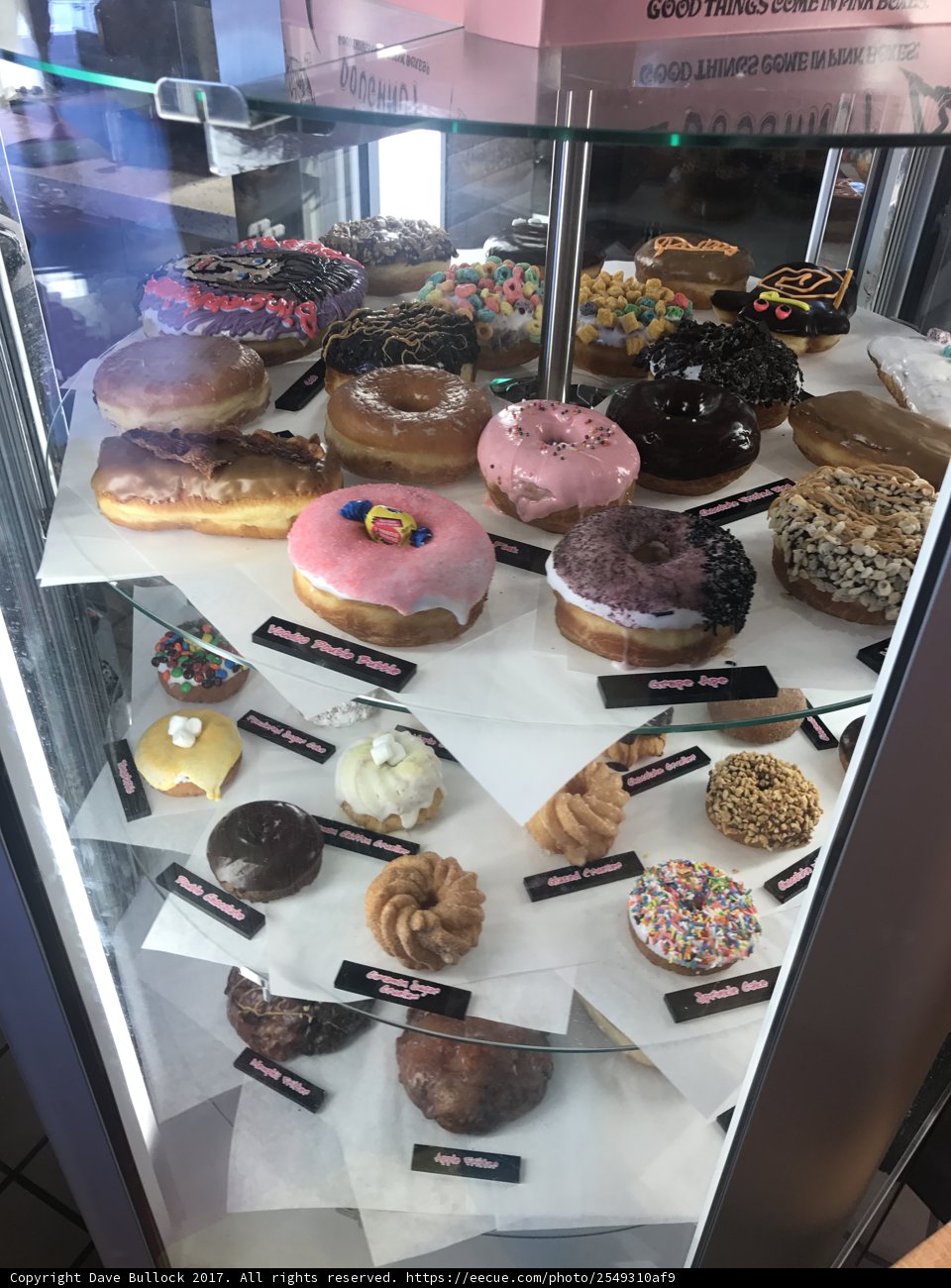 A Tempting Display of Donuts
