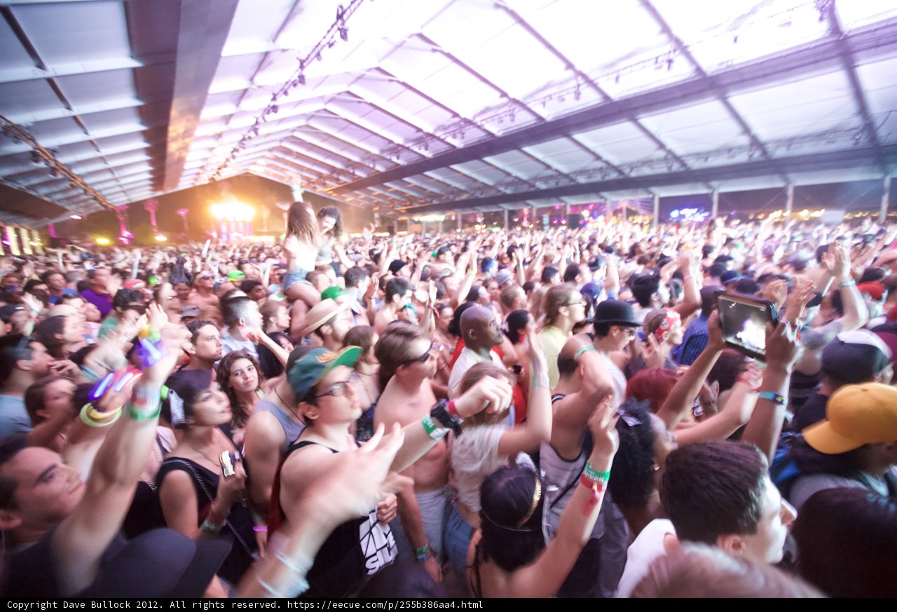 Nightlife at Coachella Music Festival