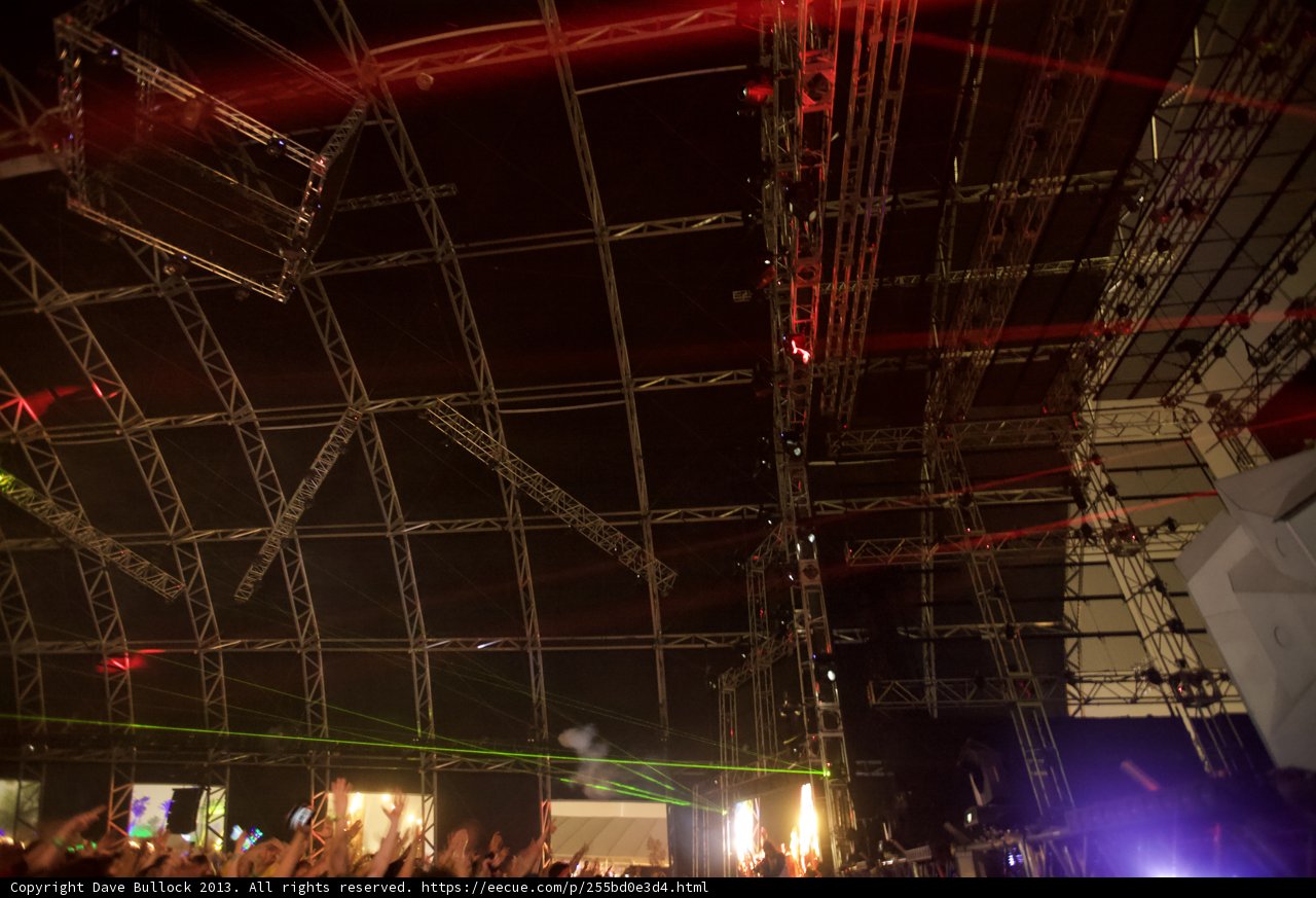 Lights Illuminate the Urban Crowd at Coachella