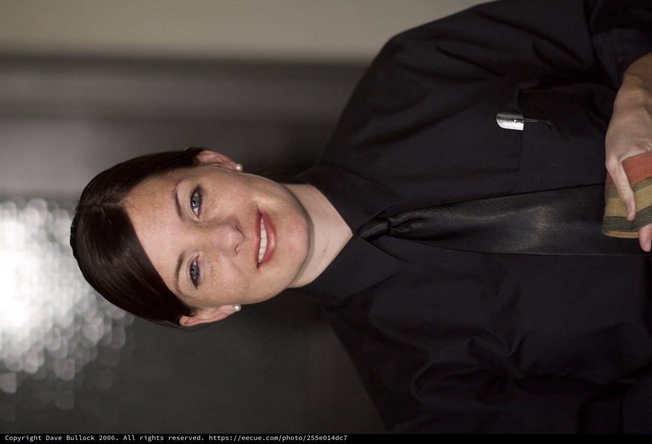 Professional Server Portrait in Black Uniform