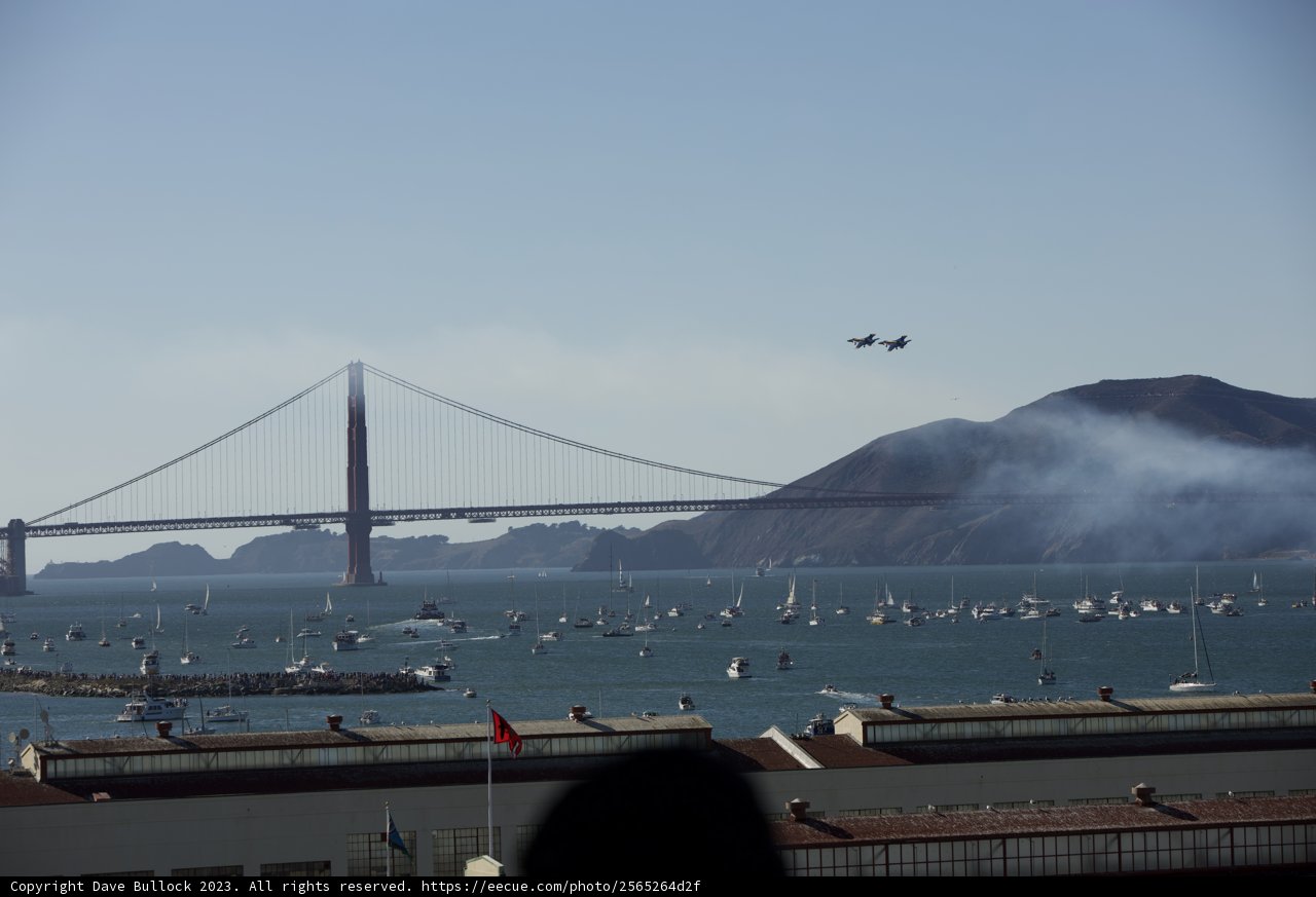 Sailing Under the Glow of Golden Gate at Fleet Week 2023