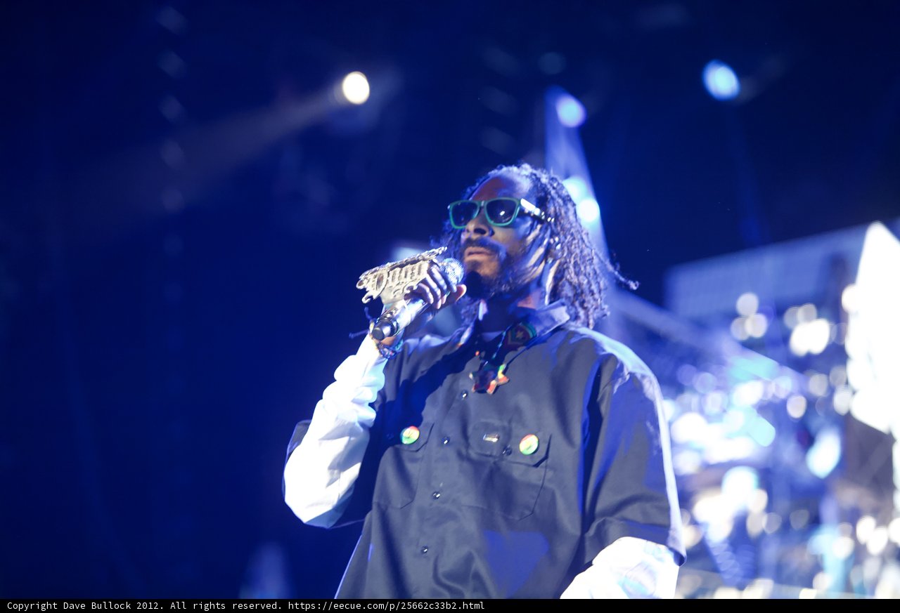 Snoop Dogg Rocking the Stage at 2012 Grammy Awards