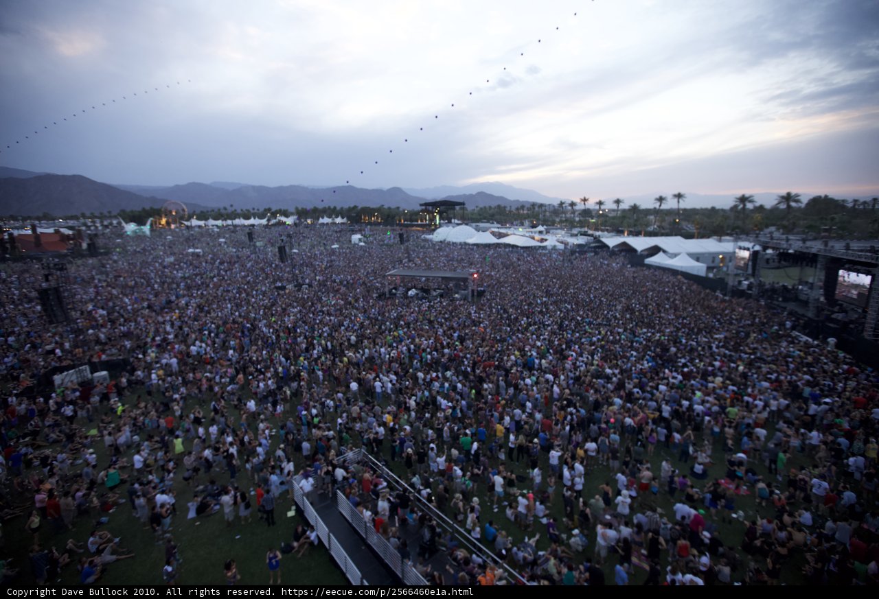 Coachella Sunday Concert Crowd