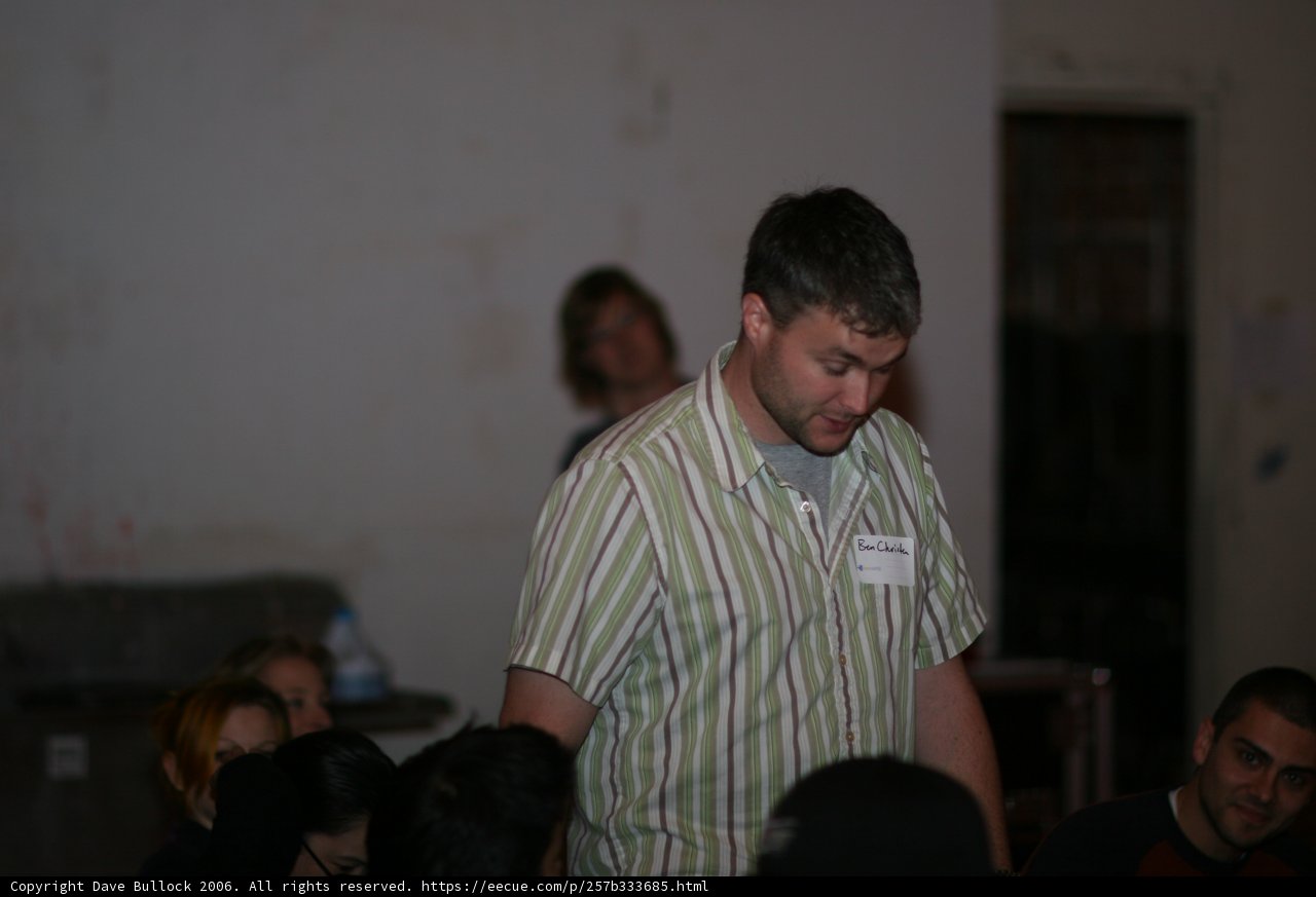 Michael White addressing a crowd