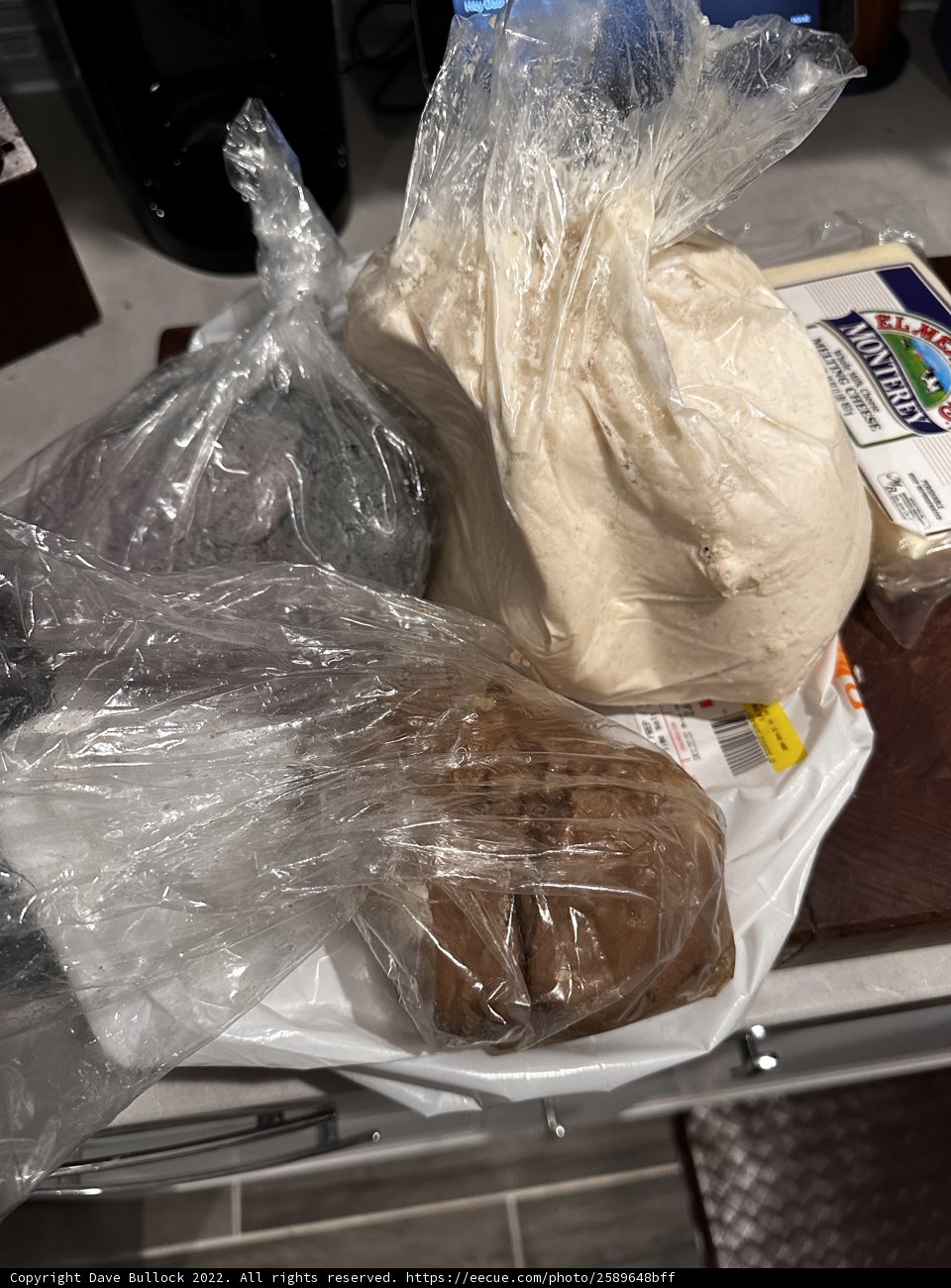 Plastic-Wrapped Food Display