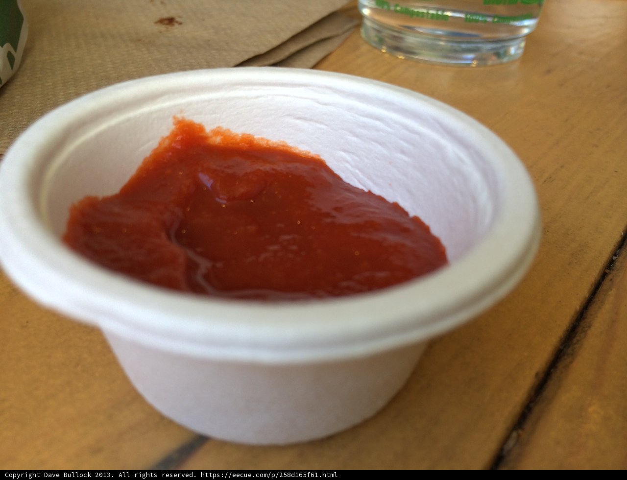 A Small Cup of Ketchup for Your Fries